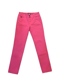 Pantalón en drill color rosado ,bota recta, bolsillos en la parte de atrás, cintura: 72 cm ,tiro: 23 cm, largo: 99 cm